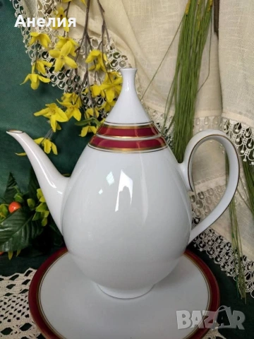 Scherzer Bavaria дебел кант бордо и красота , снимка 7 - Чаши - 54196130