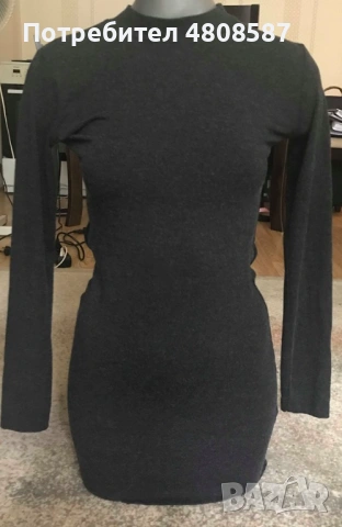 Нова рокля с гол гръб и дълъг ръкав, снимка 3 - Рокли - 54320853