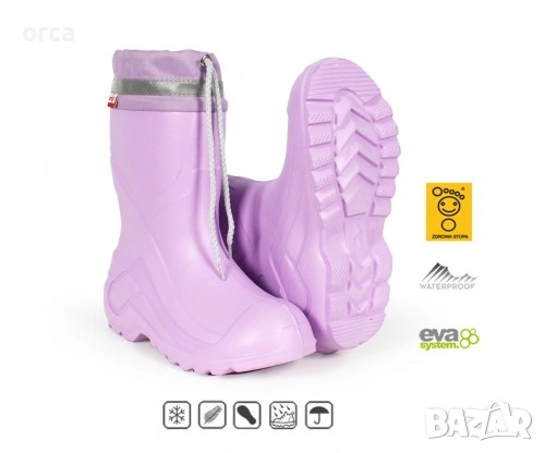 Детски ботуши Lemigo Camp EVA 762 Pink топли и леки за зимата