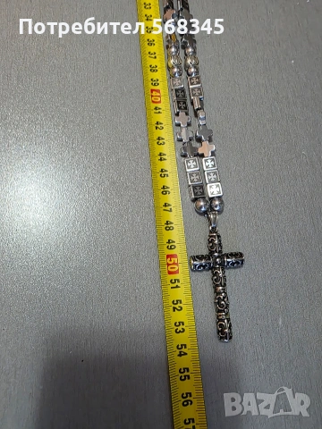 Мъжки гердан от стомана, снимка 6 - Колиета, медальони, синджири - 54070396