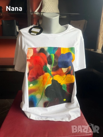 ВСИЧКО ПО 7€ ЗА БРОЙ ДАМСКИ БЛУЗИ И ТУНИКИ НАМАЛЕНИ!, снимка 7 - Тениски - 54182798