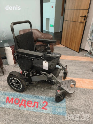 електрическа инвалидна количка сгъваема до 120 кг, снимка 3 - Инвалидни колички - 54142869