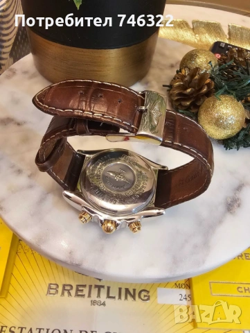 Breitling Chronomat Evolution – Модел C13356 Gold/Steel, снимка 3 - Мъжки - 54335352