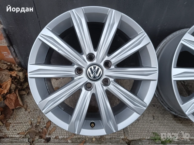 ОРИГИНАЛНИ джанти 17' цола 5x112 ФОЛКСВАГЕН / VW Touran GOLF 57,1 ET52, снимка 7 - Гуми и джанти - 55155306
