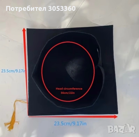 Академична шапка за дипломиране , снимка 2 - Шапки - 54526106