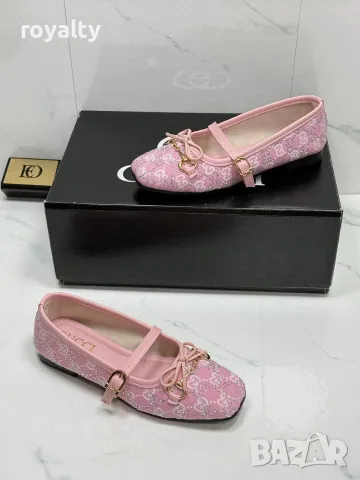 Gucci Нови Дамски Елегантни Обувки Различни Цветове Гучи с Кутия , снимка 4 - Дамски елегантни обувки - 55621922