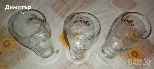 Продавам 3 броя чаши за бира с надпис Ариана , снимка 4 - Чаши - 45841567
