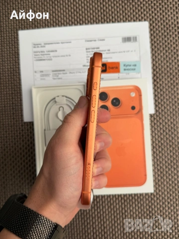 НОВ! *ЛИЗИНГ* iPhone 17 Pro 256Gb Cosmic Orange 24М ГАРАНЦИЯ, снимка 9 - Apple iPhone - 54590643
