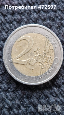  монета от 2€ 2000г, снимка 2 - Нумизматика и бонистика - 54455328