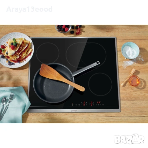 Стъклокерамичен плот за вграждане Gorenje ECT643BX, 4 зони, сензорно управление, снимка 3 - Котлони - 53974900