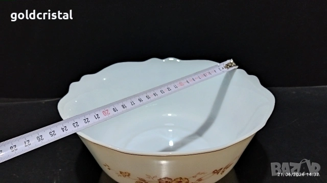 френски аркопал купа , снимка 2 - Антикварни и старинни предмети - 16304298