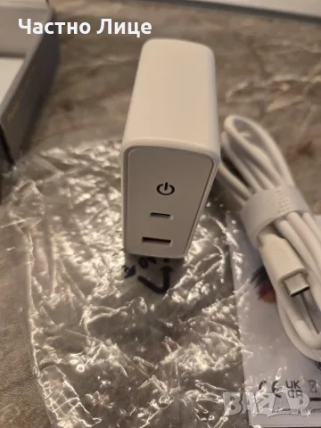 Адаптер GaN PD 100W Type C, снимка 5 - Оригинални зарядни - 55417093