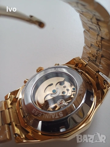 Автоматичен скелетон часовник Forsining Sport, снимка 4 - Мъжки - 54363665