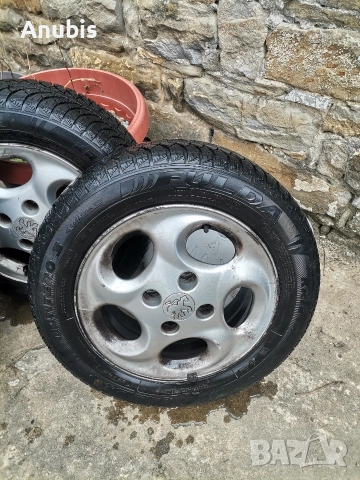 Джанти с зимни гуми 14 Пежо , снимка 3 - Гуми и джанти - 53709423