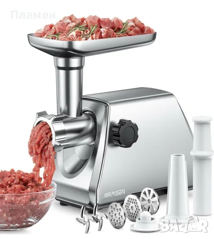 Електрическа месомелачка AIRMSEN MGR-080 3 в 1 800W Нова, снимка 9 - Месомелачки - 55439786