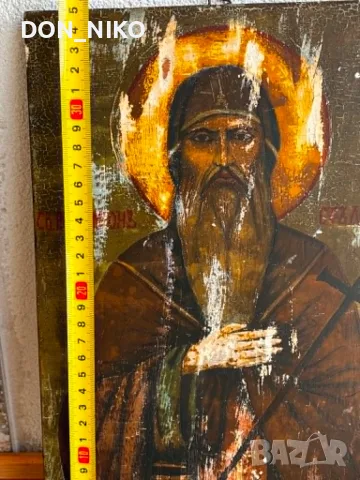 Икона св.Симеонъ Стълпник, снимка 4 - Антикварни и старинни предмети - 55418817