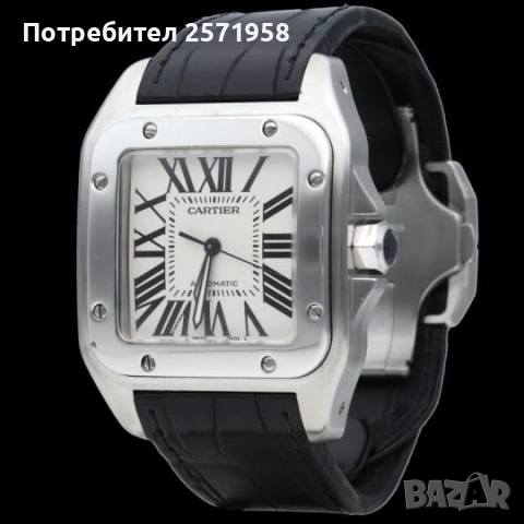 Cartier Santos 100, снимка 5 - Мъжки - 54735395