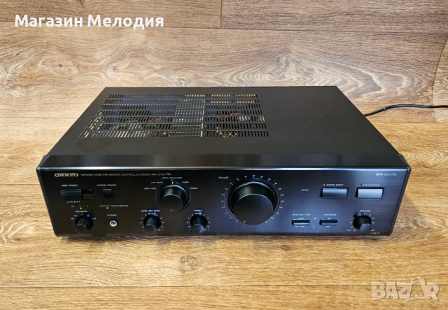 Усилвател Onkyo A-8830 –Две по 100 вата Японска аудио класика от златната ера на мощните стерео комп, снимка 2 - Ресийвъри, усилватели, смесителни пултове - 54955065