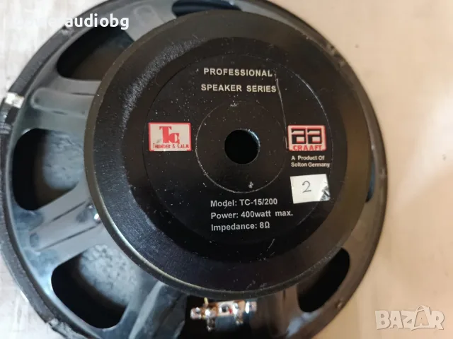 Профи 15 инча говорител AA Craft (Solton) TC 15/200 - 8 OHM - 1бр., снимка 4 - Тонколони - 55382074