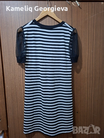 Продавам черно бяла рокля, снимка 2 - Рокли - 54278607