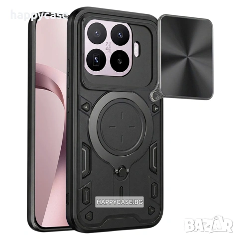 Xiaomi 17T Pro / 17T / GIANT RING Удароустойчив кейс гръб калъф с пръстен