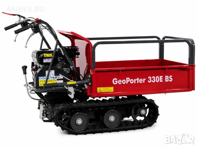 Верижен мини дъмпер GeoTech GeoPorter B&S – 300 кг с разширяем кош, снимка 5 - Селскостопанска техника - 55406705