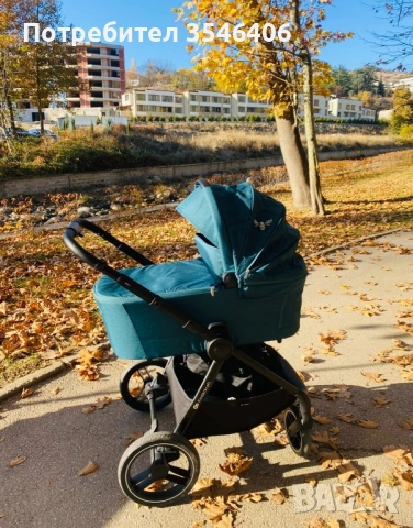  Бебешка количка 2 в 1 KinderKraft - Nea, тъмнозелена