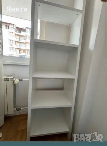 Бял отворен шкаф етажерка Икеа