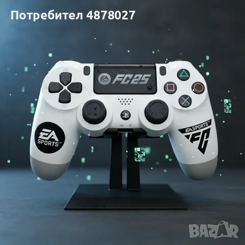Безжичен джойстик за PS4 с тъчпад, вибрация и LED осветление – FC25 / GTA дизайн, снимка 6 - Джойстици и геймпадове - 55659941