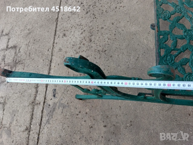 аристократичен дизайн, чугунена пейка. широчина 120см,  25.5кг, снимка 10 - Други стоки за дома - 55121499