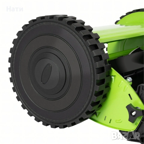 Ръчна косачка за трева с кош 40 см (16"), 5 остриета, регулируема височина 17–33 мм – Тиха, екологич, снимка 4 - Градинска техника - 54023536