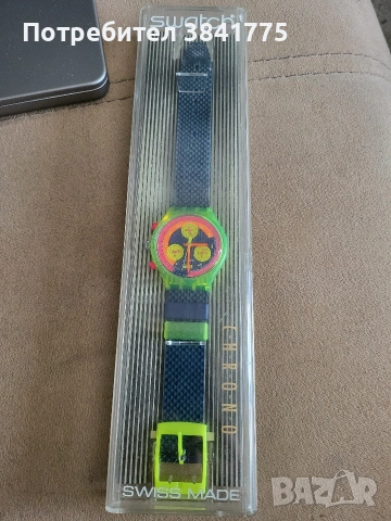 Vintage Swatch Watch Grand Prix SCJ101 1992 Chrono, снимка 11 - Мъжки - 53985275