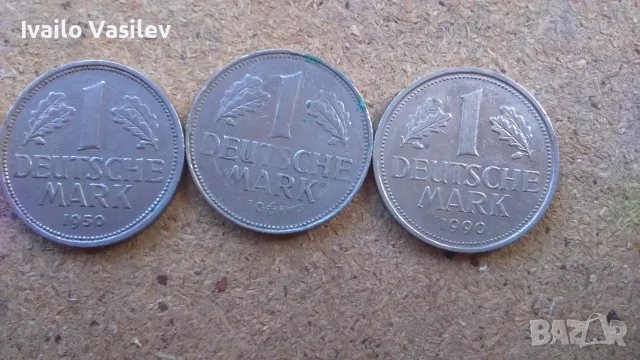 1 Deutsche Mark лот 3 броя