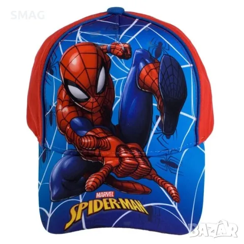 Детска шапка за момче Spiderman синьо червена лятна_1248878, снимка 2 - Други - 55358666