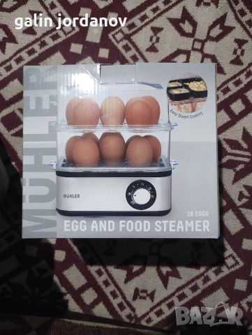 Малка компактна машинка за варене на яйца HULER 500w, снимка 5 - Прибори за хранене, готвене и сервиране - 54151861