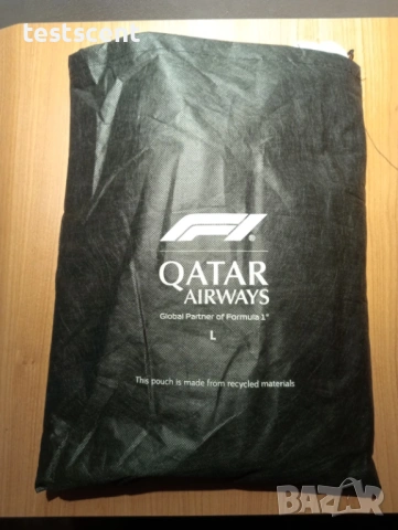 Комплект пижама Qatar Airways Бизнес Класа Formula 1 Pyjamas унисекс размер М червено и сиво 2026, снимка 7 - Пижами - 54020791