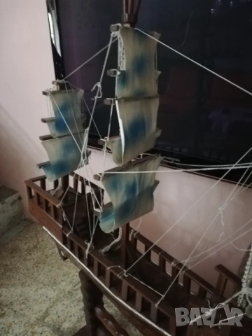 голям макет на кораб от Италия, снимка 3 - Други ценни предмети - 54175193