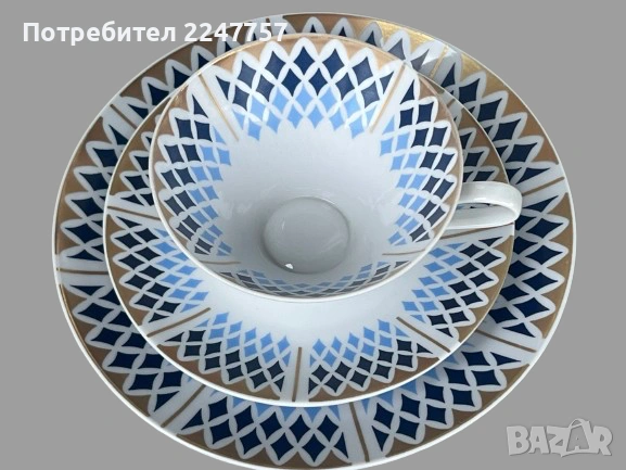 Троен сет порцелан Lichte, снимка 3 - Антикварни и старинни предмети - 54914335