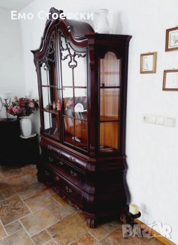 Витрина в стил Чипъндейл, снимка 4 - Секции и витрини - 55186848
