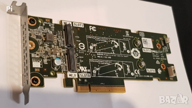 Dell 2-портова PCI Express 3.0 X8 нископрофилна M2.2280 Boss адаптерна карта, снимка 2 - Други - 54457073