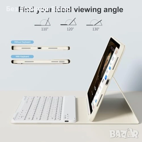 Нов TPU Калъф с Безжична Клавиатура за iPad 10th Gen таблет Айпад кейс, снимка 6 - Друга електроника - 54717088