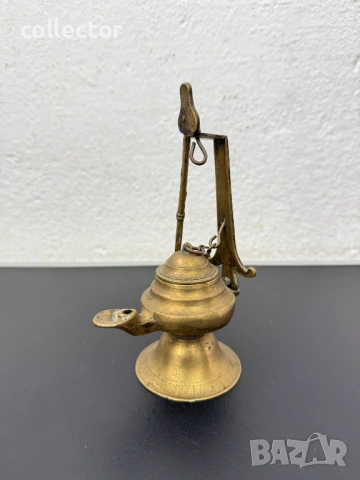 Колекционерска бронзова маслена лампа. №8019