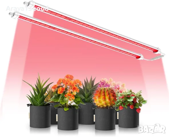 Комплект Spider Farmer GlowR80 80W LED лампи за растения 660nm 98 см