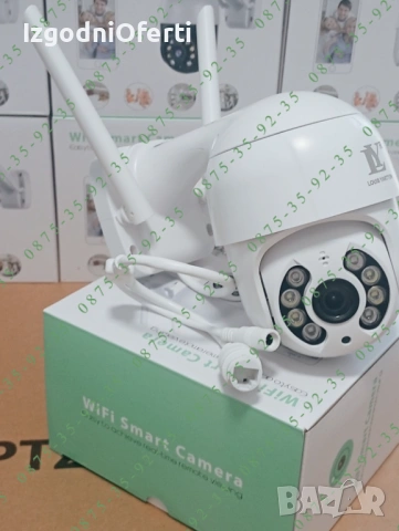 НОВА ICSEE 8MP Външна ВОДОУСТОЙЧИВА WiFi + LAN камера Куполна PTZ IP CAMERA, снимка 5 - IP камери - 53966978