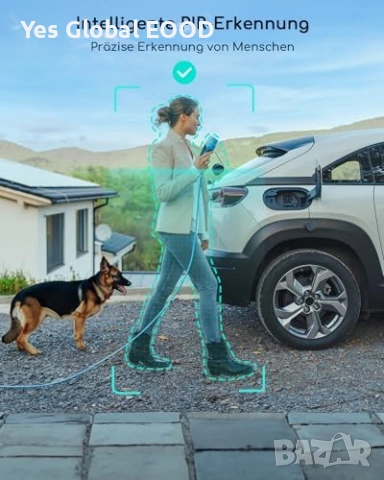 2 бр WiFi камери COOAU 2K нощно цветно PIR, снимка 5 - Друга електроника - 54299892