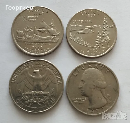 Медно кюлче 0.454 гр. и монети от САЩ,цент,значки с знамена., снимка 3 - Нумизматика и бонистика - 49326460