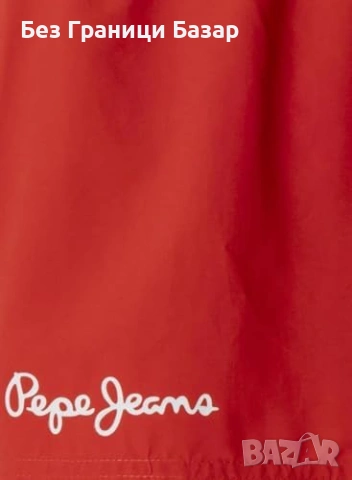 Нови плувни Pepe Jeans момчешки бански шорти 10 години с джоб полиестер лого, снимка 4 - Други - 54478789