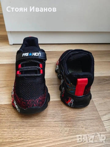 Детски маратонки "Fashion" – №36 – Черно и червено, снимка 3 - Детски маратонки - 54242286