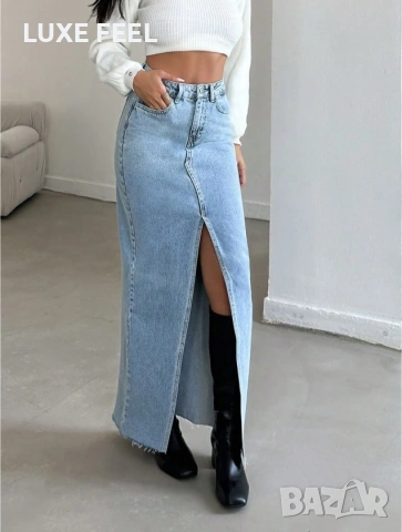 💎Дънкова Пола , снимка 4 - Поли - 54372141