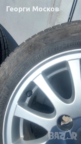 Оригинални лети джанти Mitsubishi 15" 4x114.3 с нови летни гуми Matador (DOT 2025), снимка 2 - Гуми и джанти - 54427886